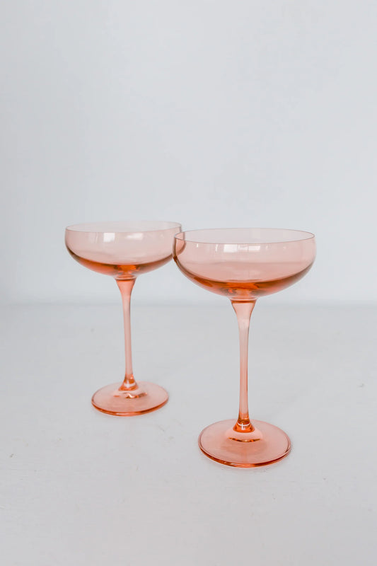 Blush Champagne Coupe Set of 2