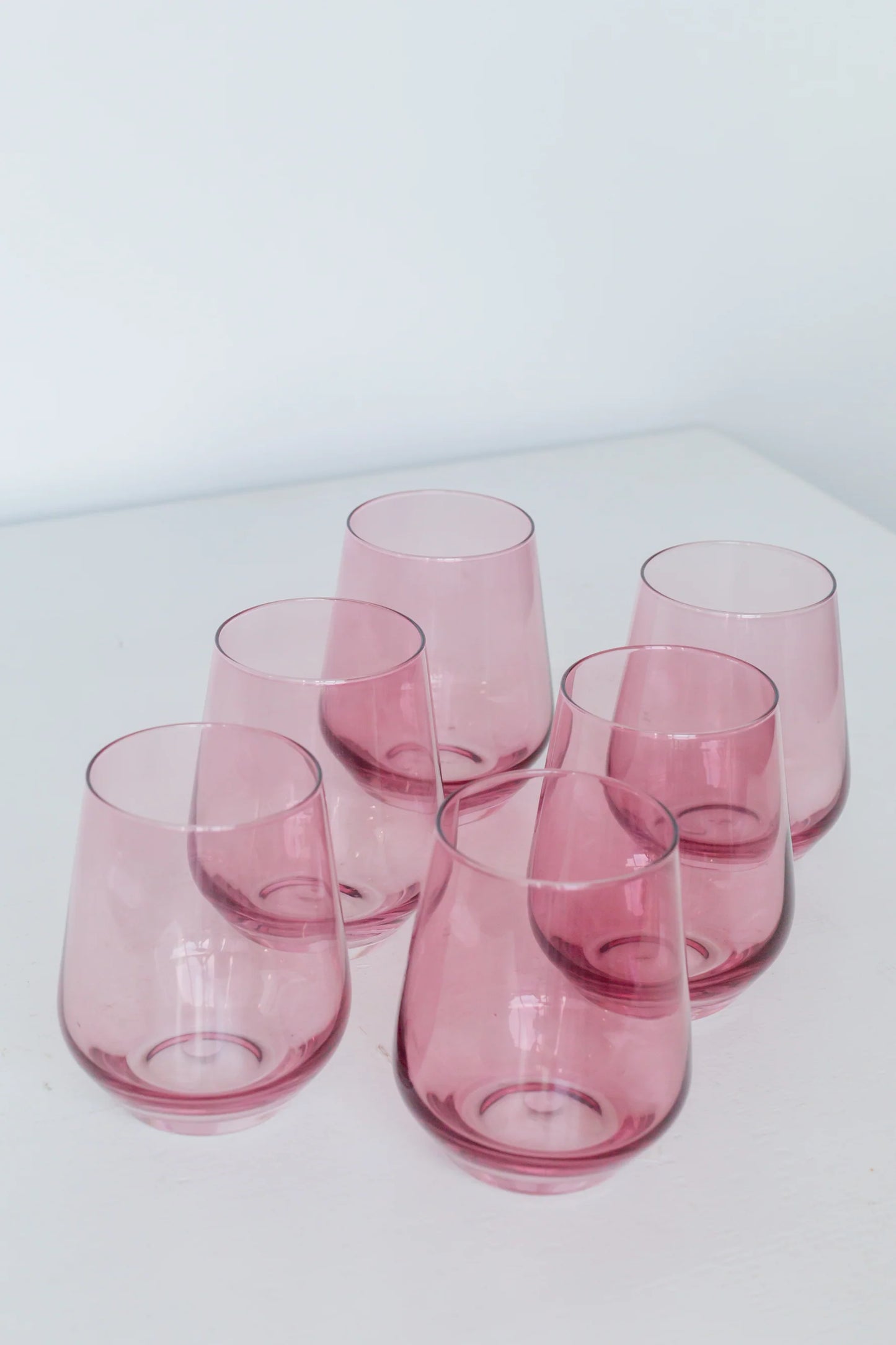 Rose Stemless Wine S/6