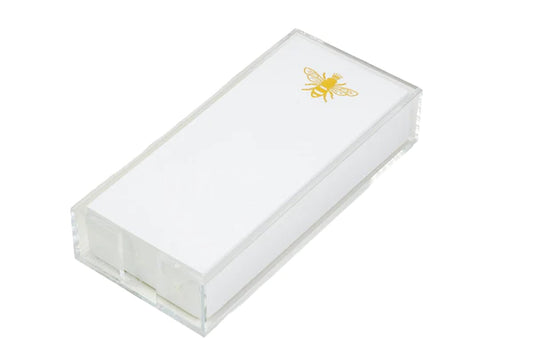 Note Pad with Acrylic Tray- Bee