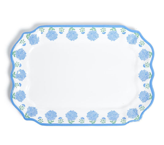 Hydrangea Melamine Tray