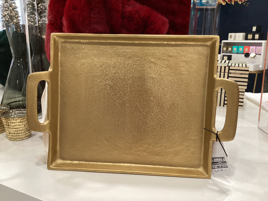 10” x 14” Antique Brass Tray