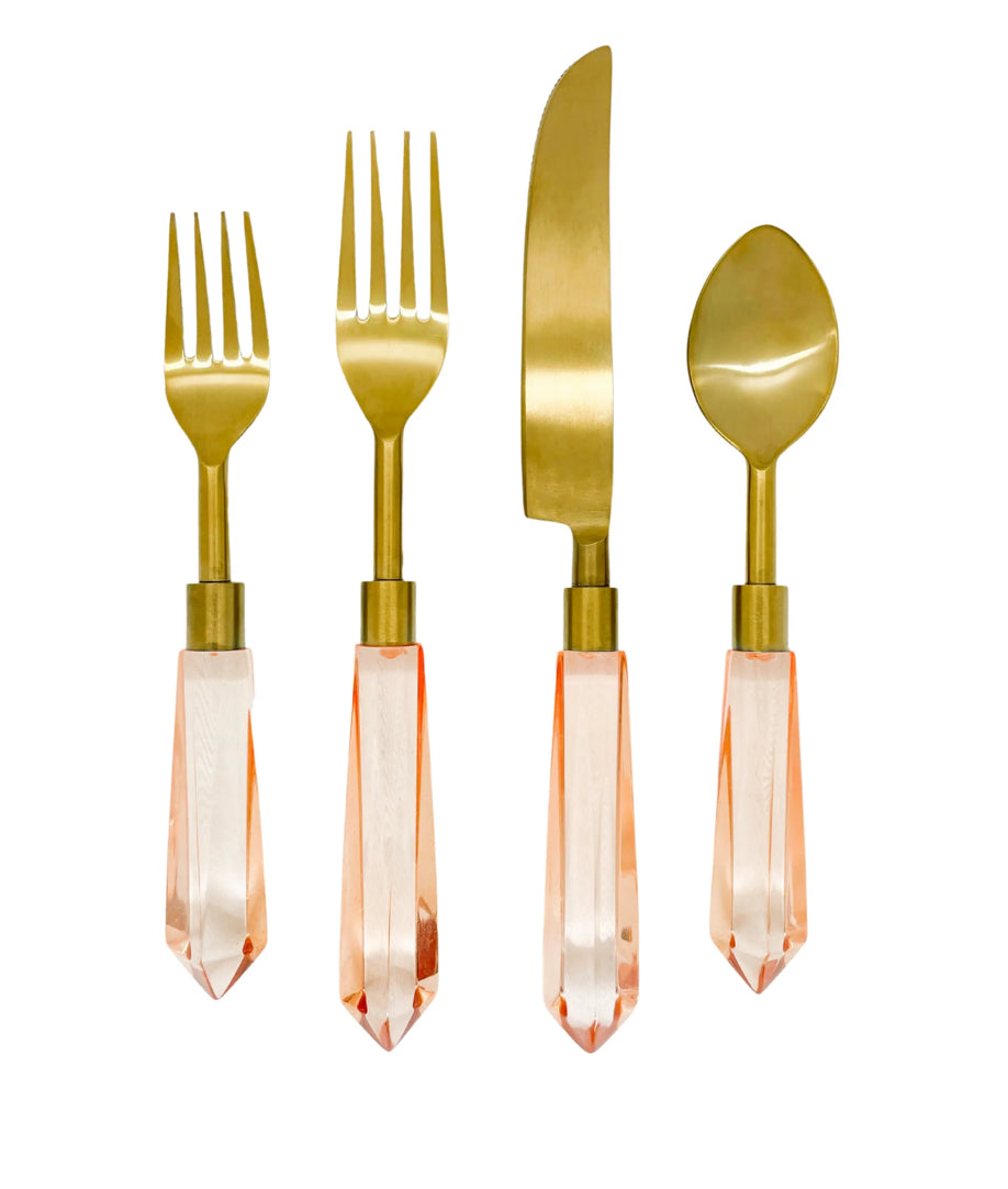 Acrylic Flatware Set - Blush