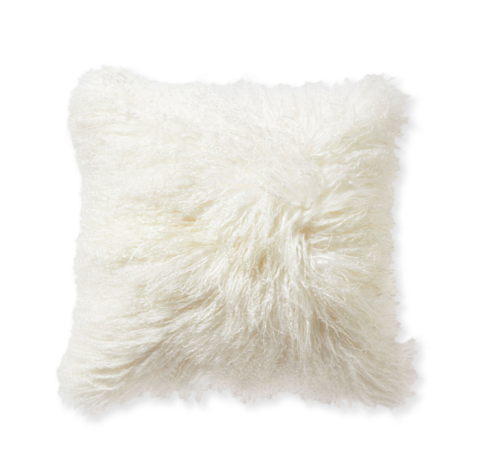 Mongolian Lamb Throw Pillow